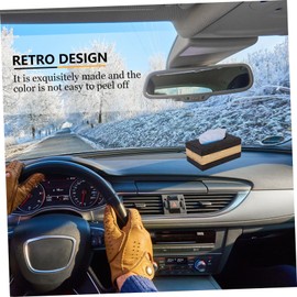 FELTECHELECTR 1pc Medium Leather Tissue Box Decorative Napkin Holder for Stylish Paper Towel Storage Easy for Living Room Bedroom and Bathroom