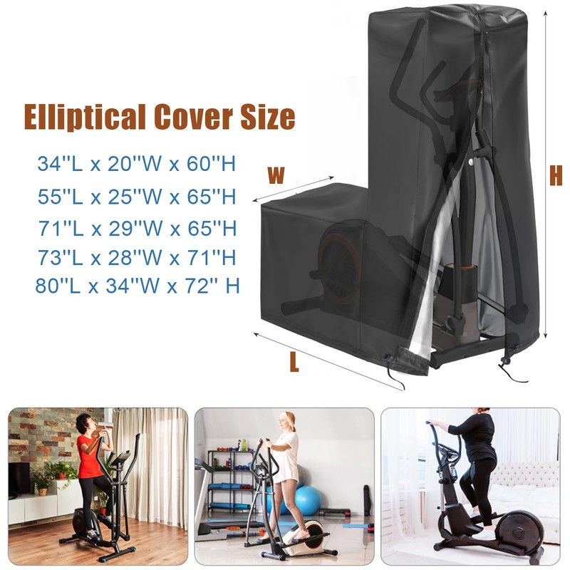 Aidetech Elliptical Exercise Machine Cover, Dust-Proof Elliptical Machine for Home