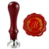 Mceal Wax Seal Stamp, Silver Brass Seal 25mm Dia, Wedding