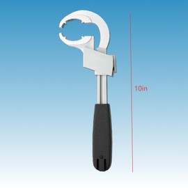 LXFNDZW Adjustable Double-Ended Wrench - Heavy-Duty Shower Drain & Bathroom Wrench for Faucet, Sink, Pipe Plumbing Repair