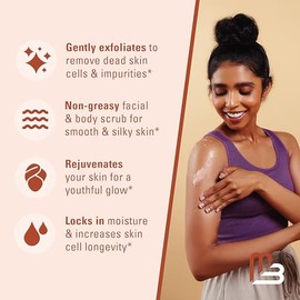 Himalaya Salt Scrub | Exfoliante Corporal de Sal del Himalaya con Colágeno, Aceite de Coco y Células Madre | Exfolia suavemente rostro, cuerpo, manos y pies, cuidado de la piel hidratante | 453 g