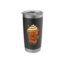Pumpkin Spice Latte Ice Cream Drip Stainless Steel Insulated Tumbler