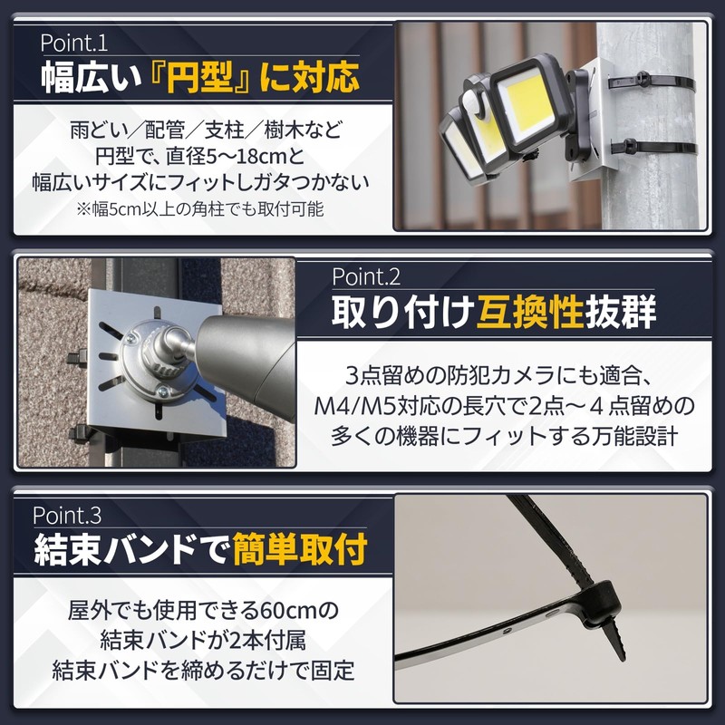 Heptus [Easy Installation Anywhere Anywhere] Round Solar Light Security Camera
