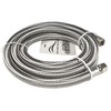 HQRP 2-Pack Universal Premium Braided Stainless Steel Refrigerators/Ice Makers Hoses