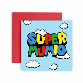 Huxters Birthday Cards for Women – Super Birthday Mum Happy Birthday Card for Birthday, Mother’s Day – Mum Birthday Card with Lovely Red Envelope – Funny Birthday Card (Mum)