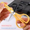 2Pcs Medium Scissors, Safety Scissors with Cap, Craft Shears for