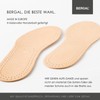 Bergal Schafleder Kork Orthotic Insole, Brown (Braun), 45 EU