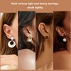 8PCS 14K Gold Plated Earring Backs for Droopy Ears Hypoallergenic