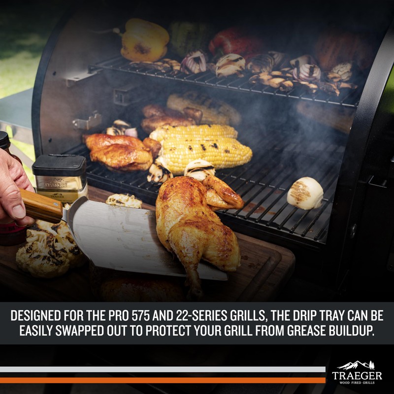 Traeger Grills BAC507 5-Pack Aluminum Drip Tray Liners – Disposable,