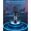 2 Pack Professional Wireless Lavalier Microphone for Android, Lapel Mics