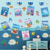 JarThenaAMCS 35Pcs Under The Sea Reading Classroom Bulletin Board Decorations