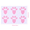 Ocosy 24Pcs Removable Easter Bunny Paw Prints Rabbit Paw Print