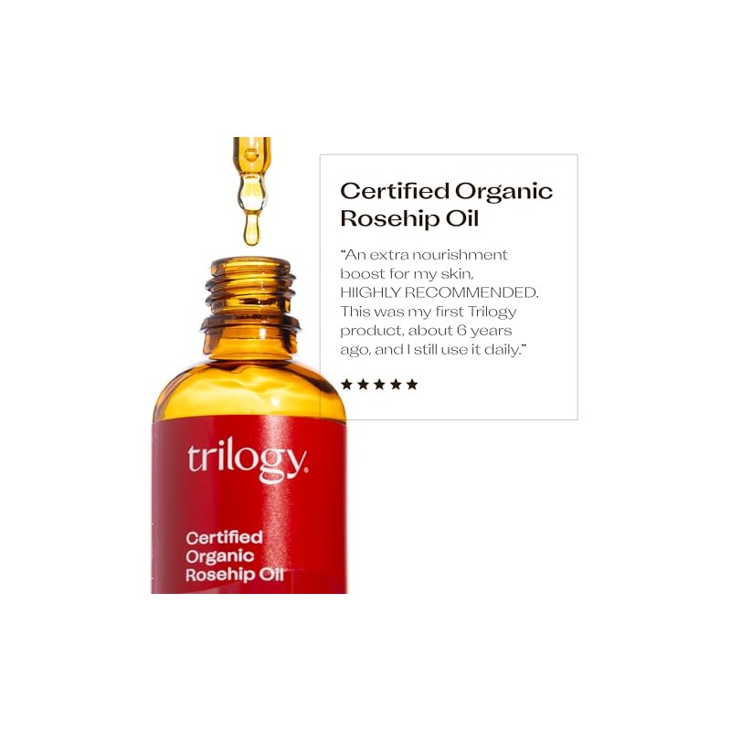Trilogy Certified Organic Rosehip Oil Unisex, 1.52 Ounces