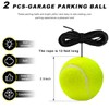 BWBWND 2 PCS Garage Parking Aid Ball, Retracting Tennis Ball