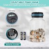 Pack of 2 Digital Money Boxes with Counter, 1.8 L
