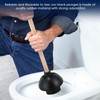 Dandat 12 Pcs Rubber Toilet Plunger with Double Thrust Force