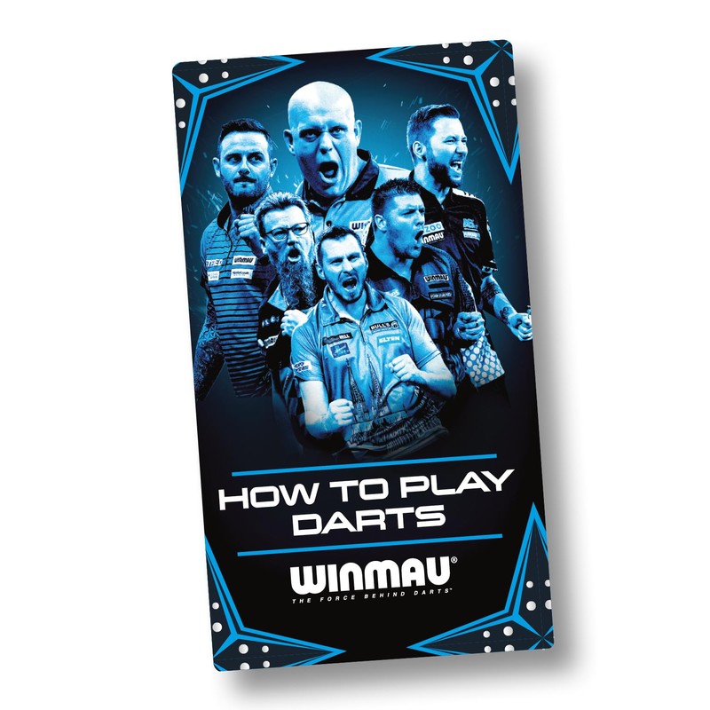 WINMAU Rookie Blue Brass Darts Set with Flights, Shafts (Stems)