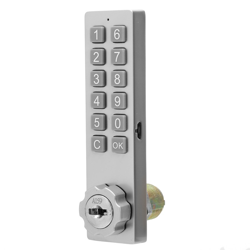 Keypad Cabinet Lock Password Key Unlocking Zinc Alloy Security With
