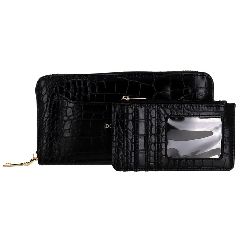 Bodenschatz Zip Around Wallet L Black, black, Classic