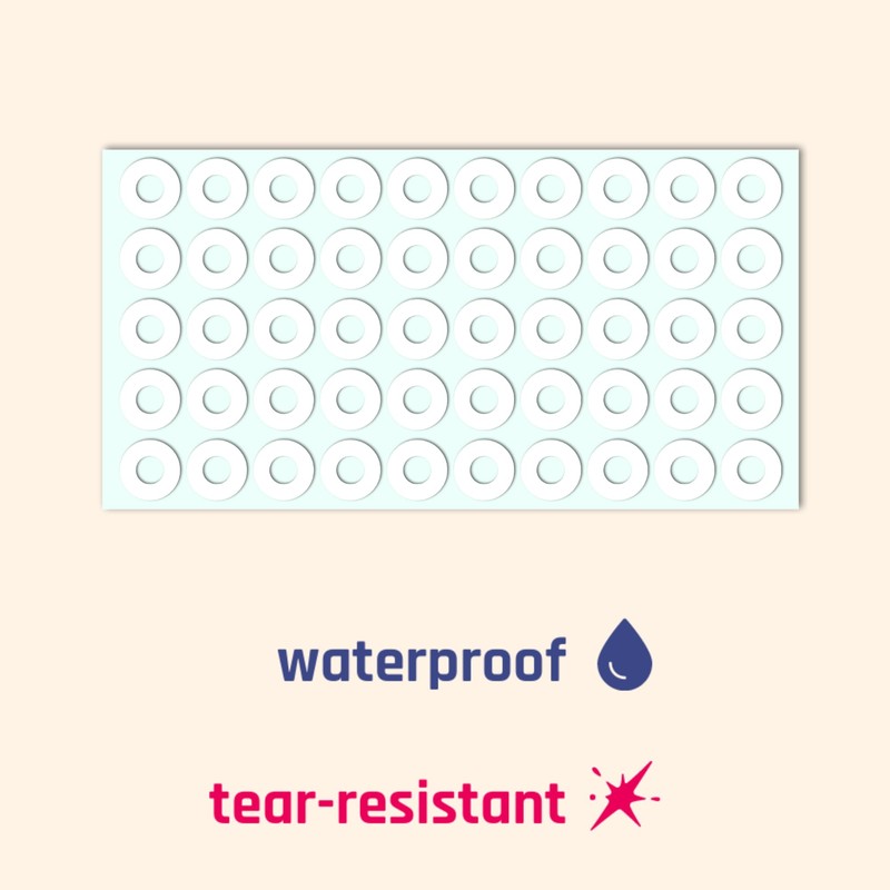 2000 Pieces - Hole Punch Reinforcement Stickers Labels, Paper Binder