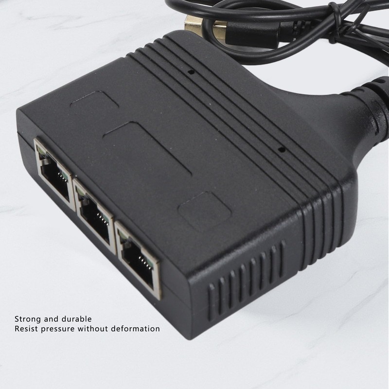 Ethernet Splitter 1 to 3, 1000Mbps Network Splitter, RJ45 Network