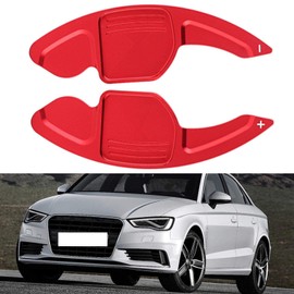 Set of 2 Car Steering Wheel Shift Paddle Blade A6 – 2 Pieces Steering Wheel Shift Paddle Car Steering Wheel Shift Paddle Made of Aluminium Alloy Extended Blade Shifter Suitable for A3 A4L A5 A6 A7 A8