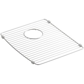 KOHLER K-6122-ST Deerfield Sink Right Basin Sink Rack, Stainless Steel, 15-3/8" X 13-1/16"