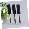 FOMIYES 3pcs Containers with Lids Black Container Vials with Caps