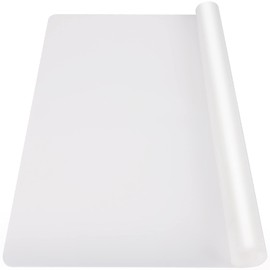 Ewen 39.4x23.5in 2mm Extra Large Silicone Mat, Thick Heat Resistant Placemat Silicone Mats for Kitchen Counter, Bar Workbench Table Protector Cover Pad for Air Fryer Coffee Maker Stove Translucent