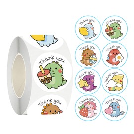 Foumiyfa Cute Animals Thank You Stickers,500 Self-Adhesive & Waterproof Stickers with Beautiful Design,Sealing Sticker for Small Business,Strong and Durable,1in