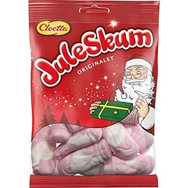 Cloetta Juleskum 100g - Scandinavian Vanilla & Strawberry Santa Claus Marshmallows