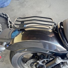 Motorcycle Rear Carrier Luggage Rack Cargo Compatible with Rebel CMX CM 1100 CMX1100 CM1100 2021 2022 2023 2024 2025 Solo Seat Fender Plate Top Case Holder Support Shelf