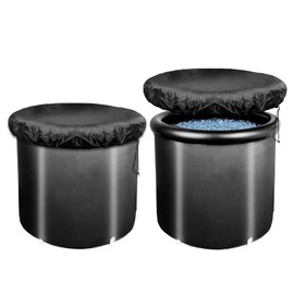 NEAMVCT Ice Tub Cover - Outdoor Cold Bath Cover, Keeps Ice Bath Clean, 32" L x 32" W x 12" H