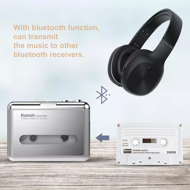 DIGITNOW! Bluetooth Walkman Cassette Player Bluetooth Transfer Personal Cassette