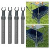 MagiDeal 4 Pieces Camping Cart Table Support Tube Table Plate