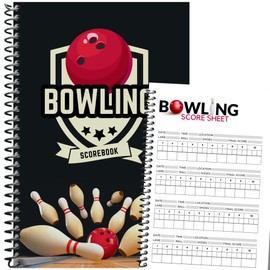 Bowling Score Sheet with Color Interior - Track 200 Games, Performance Goals, Milestones | Custom Bowling Gift for Bowlers | Score Book (6x9 Spiral Paperback)
