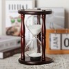 Large Hourglass Timer 60 Minute, Decorative Wooden Sand Timer Home
