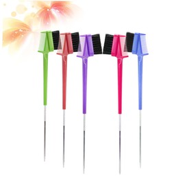 OATIPHO 5PCS Portable Brow Combs Eyebrow Brushes Durable Steel Pin Hair Dye Brushes for Precision Makeup for Home Salon Professional Use Random Color Random Color