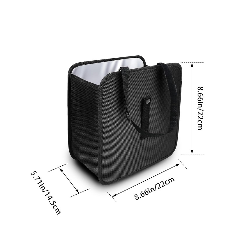 Piburth Car Trash Can, Oxford Cloth Foldable Auto Trash Bin