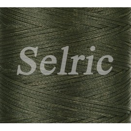 Selric [31 Colors Available] 150D 0.8mm 284Yards Flat Waxed Thread Hand Stitching Cord Leather Craft Tool Leather Stitching Sewing (Army Green)