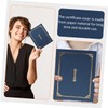 Operitacx 3pcs Certificate Shell Certificate Folder Document Holders Honor Certificate