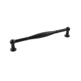 Belwith-Keeler Fuller Collection Pull 7-9/16 Inch (192mm) Center to Center Matte Black Finish
