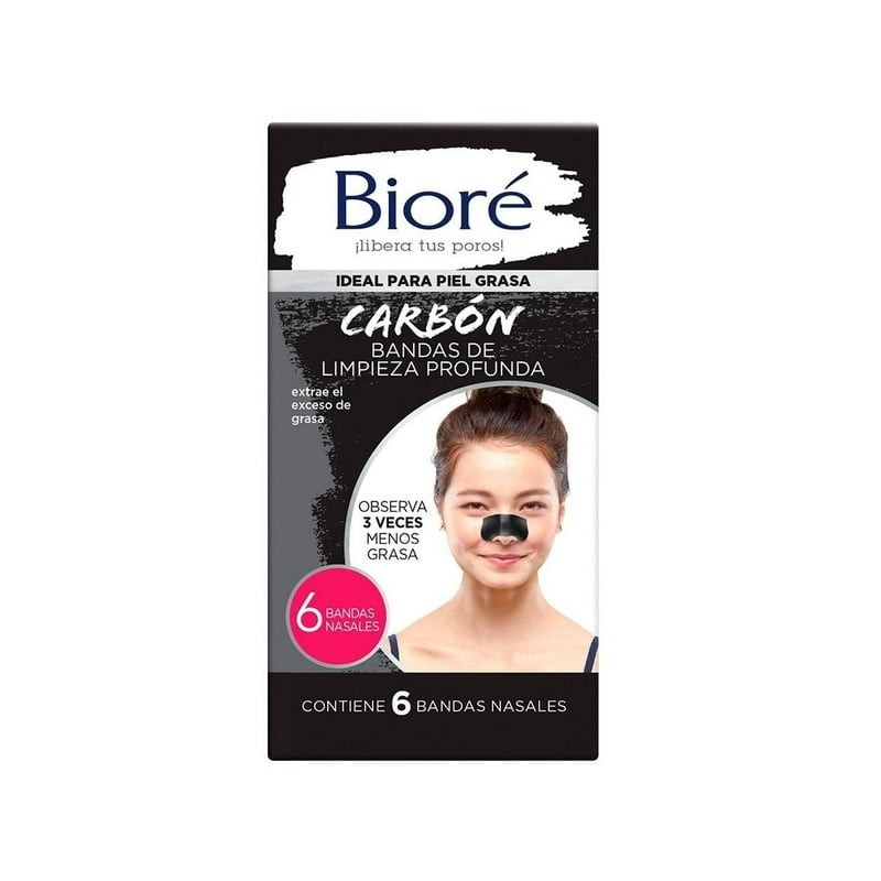 Bandas faciales Bioré limpieza profunda con 14 pzas