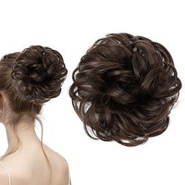 Hairpiece with Elastic Band, Large Bun Hairpiece Hair Scrunchie with Hair Updo Hairstyles for Women Girls Ponytail (B)