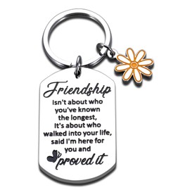 SYGUNAR Valentines Day Friendship Gifts for Women Friends Best Friend Keychains Gifts for Women Female BFF Bestie Soul Sister Birthday Gifts for Women Friendship Christmas Stocking Stuffers for Girls