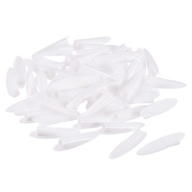 MECCANIXITY 9mm Plastic Pocket Hole Plugs,Wood Plugs for Pocket Hole Jig Working Tool Accessories,White Pack of 50