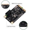Mini PCi E to 2 Port SATA Expansion Card 6Gbps