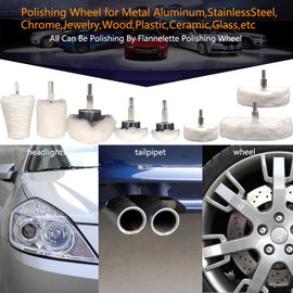 Tworider 8 pcs Buffing Wheel for Drill,Buffing Pad Polishing Wheel Kits,Wheel Shaped Polishing Tool for Metal Aluminum,Stainless Steel,Chrome,Jewelry,Wood,Plastic,Ceramic,Glass,etc