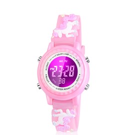 Viposoon Led Digital Watches for Kids - Birthday & Xmas Gifts for 3-10 Year Old Girls