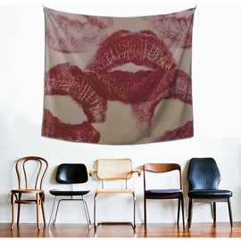 QZLAN Coquette Red Tapestry For Bedroom Wall Hanging Downtown Girl Aesthetic Preppy Room Decor - Main image style siz: 51" x 60"